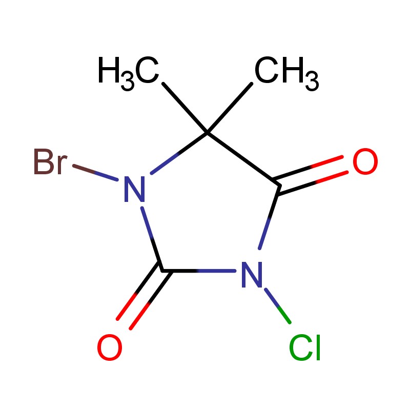 1-bromo-3-cloro-5,5-dimetil-hidantoína para o tratamento de água circulante da torre de resfriamento